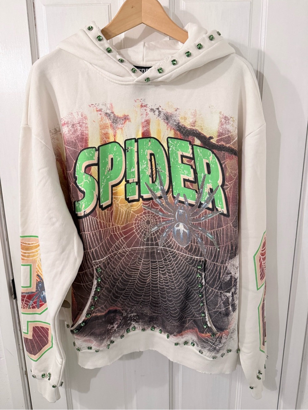 Stray Cream Spider Graphic Hoodie Sweatshirt